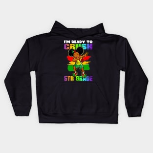 Girl Dabbing I'm Ready To Crush 5th Grade Back To School Kids Hoodie